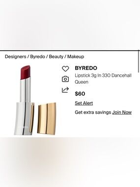 BYREDO DANCEHALL QUEEN 330 LIPSTICK 3G BRAND NEW
